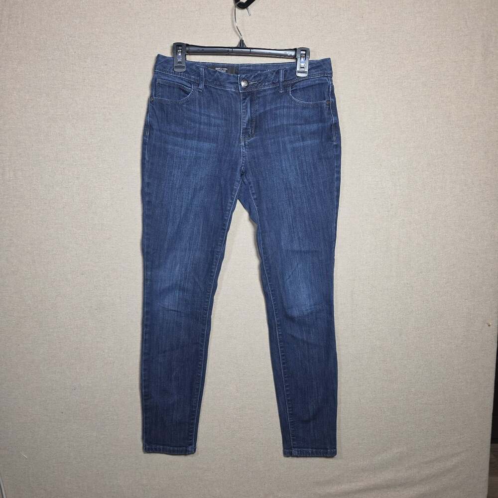 Simply Vera Vera Wang Womens Skinny Mid Rise medium Wash Denim Jeans Size 6